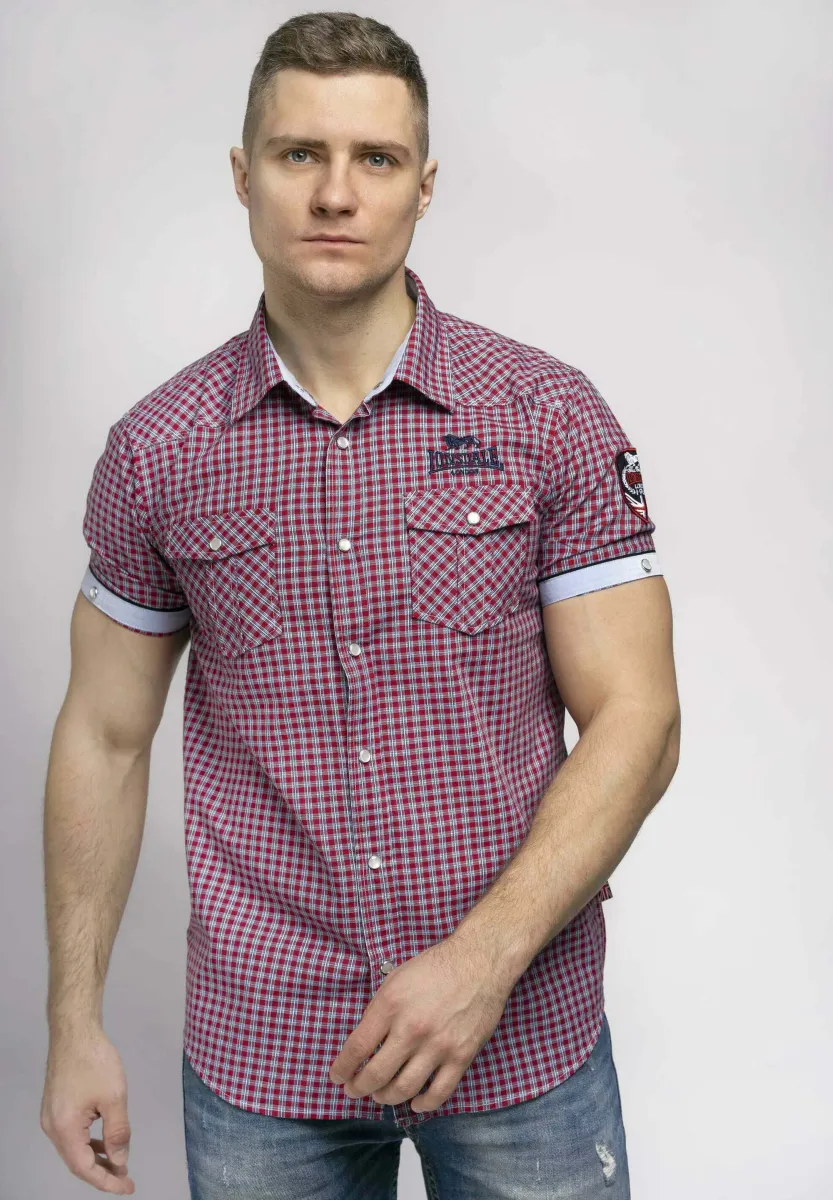 BERNY - Hemd - red/blue/white