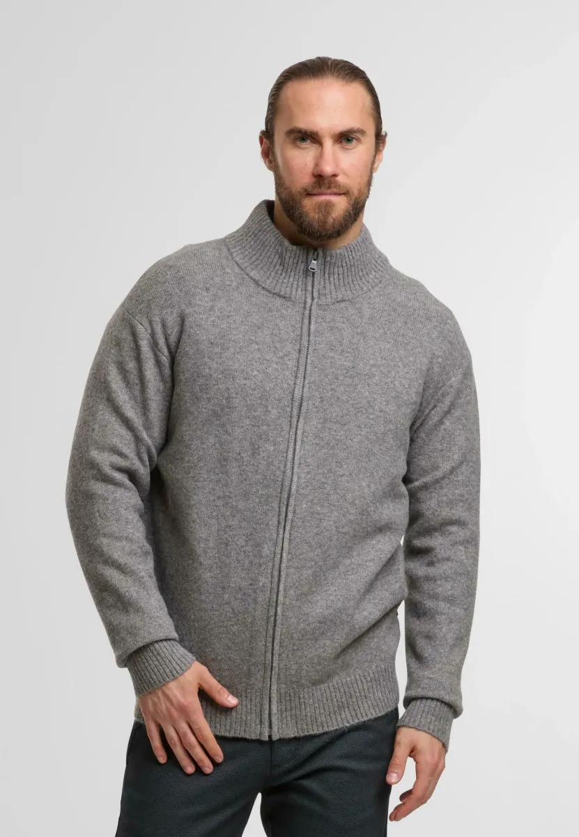 BERTRAX - Strickjacke - grey mix