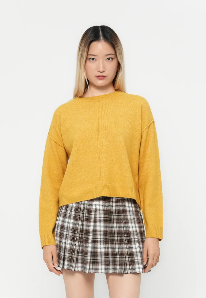 BESTI LS O-NECK BOO - Strickpullover - yellow