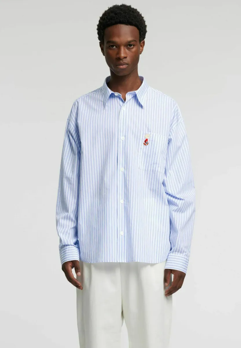 BESTICKTES - Hemd - bright white