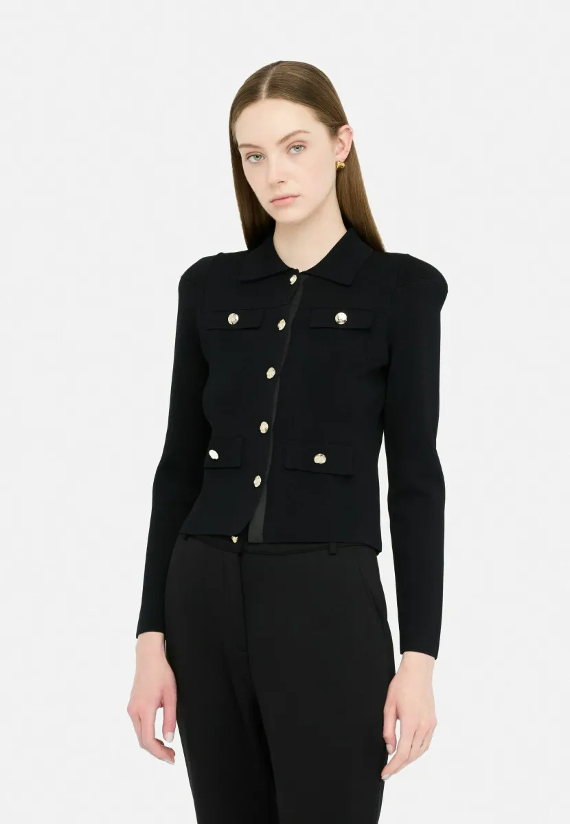 BETTER - Strickjacke - black