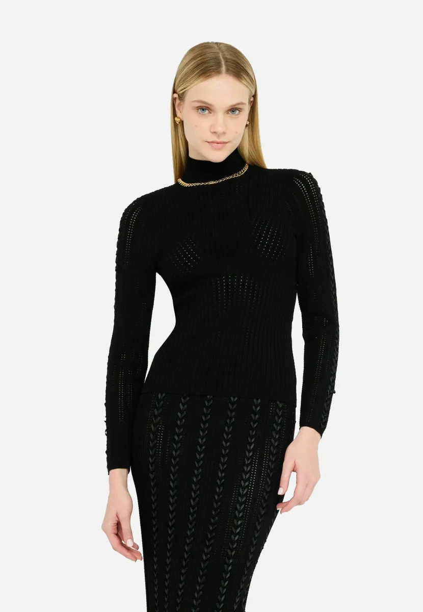 BETTER - Strickpullover - black