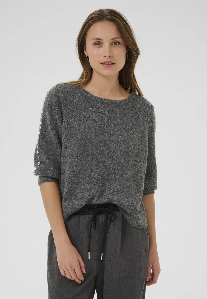 BETTY  - Strickpullover - grey melange