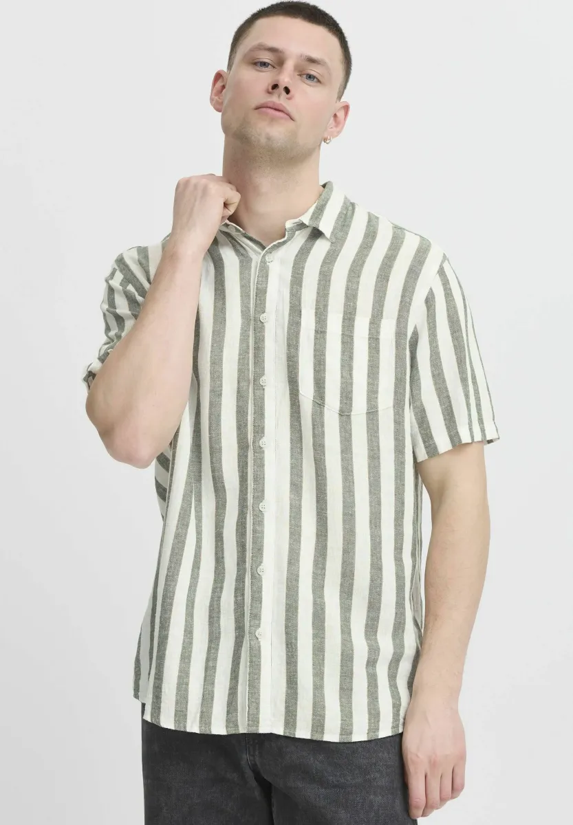 BHABAN LINEN MIX - Hemd - duck green