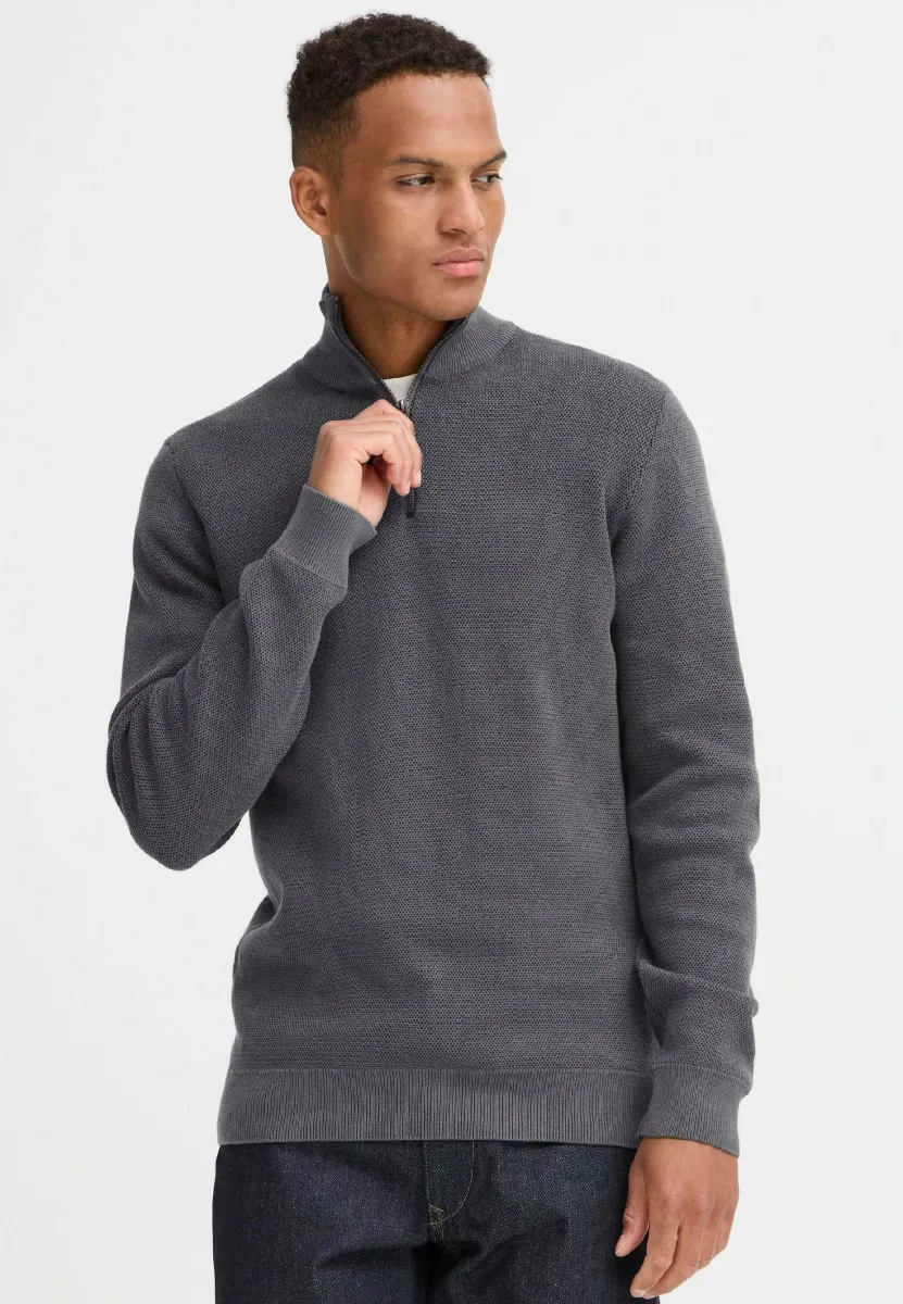 BHBAAL HALF ZIPP - Strickpullover - iron gate
