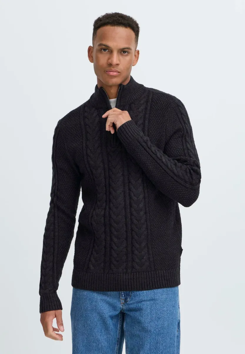 BHBASIM - Strickpullover - black