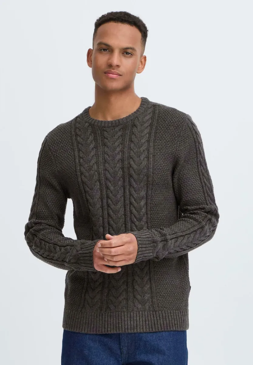 BHBASIM - Strickpullover - charcoal mix