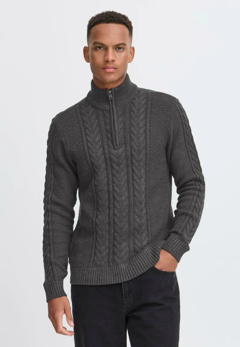 BHBASIM - Strickpullover - charcoal mix