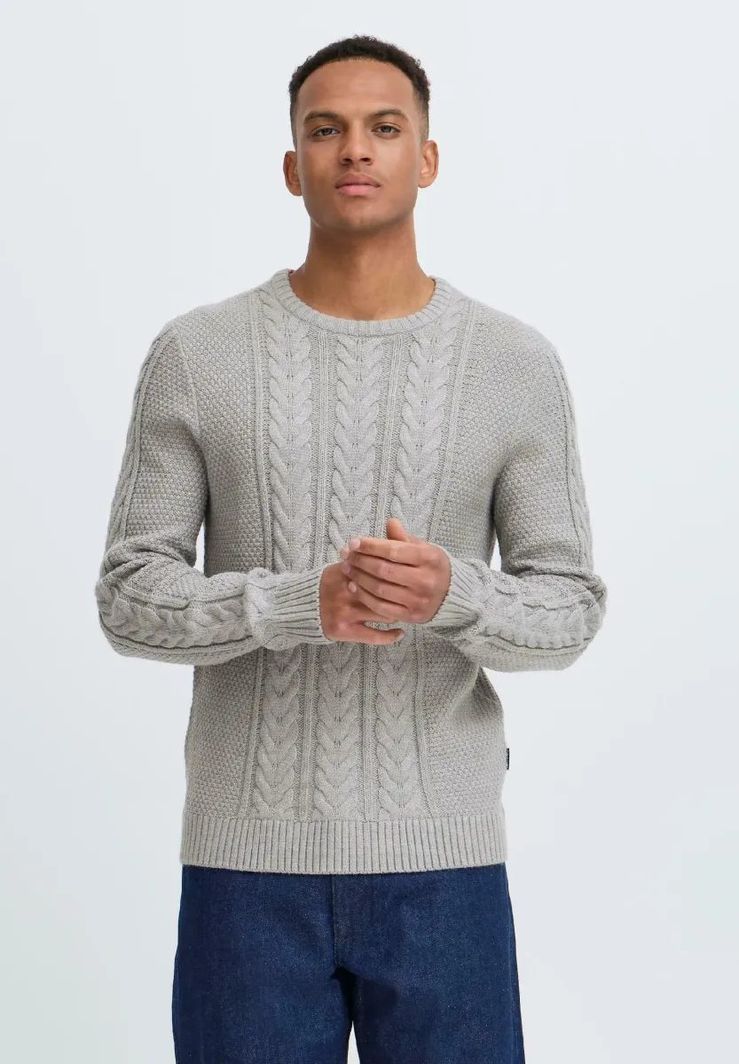 BHBASIM - Strickpullover - stone mix