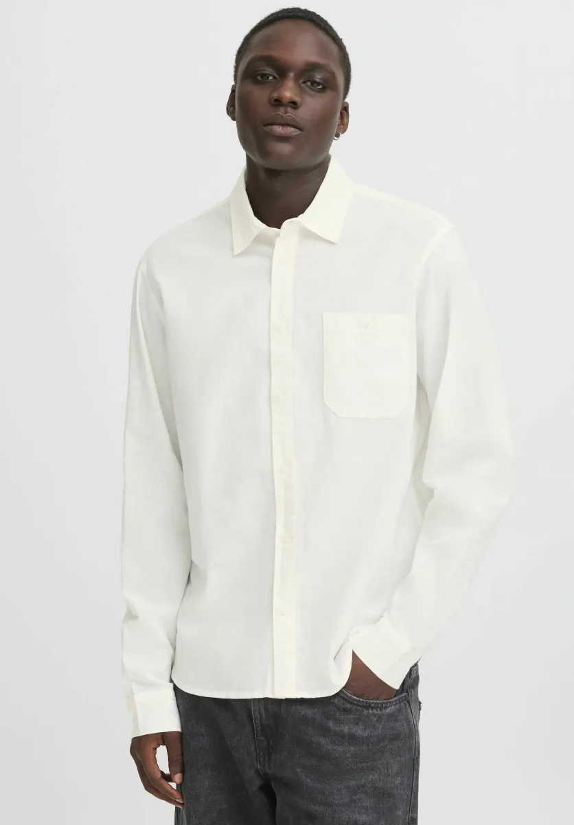 BHBAY LINEN MIX - Hemd - snow white