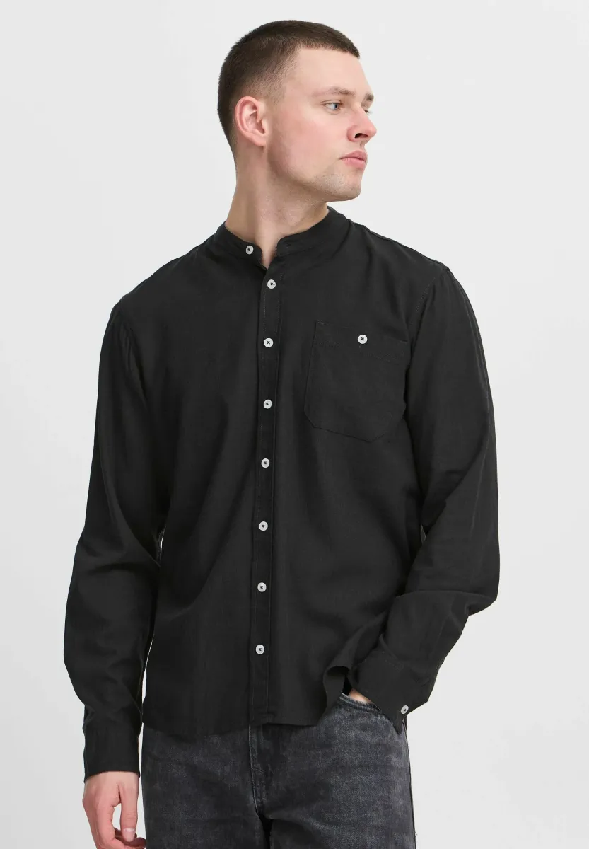 BHBOBBY  LINEN MIX - Hemd - black