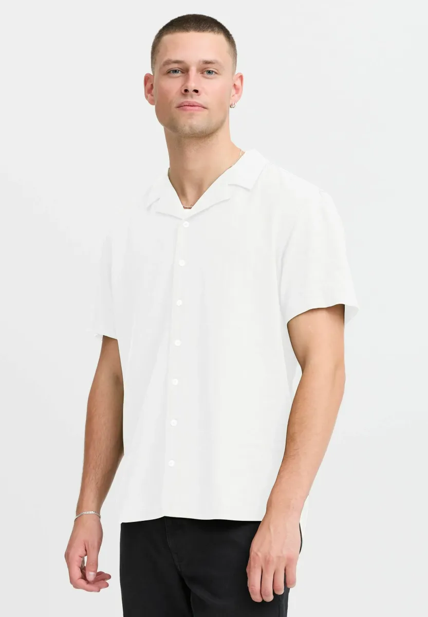 BHBOBBY LINEN MIX - Hemd - snow white