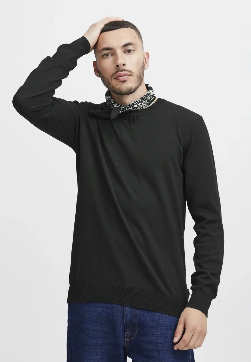 BHCERSTAN - Strickpullover - black