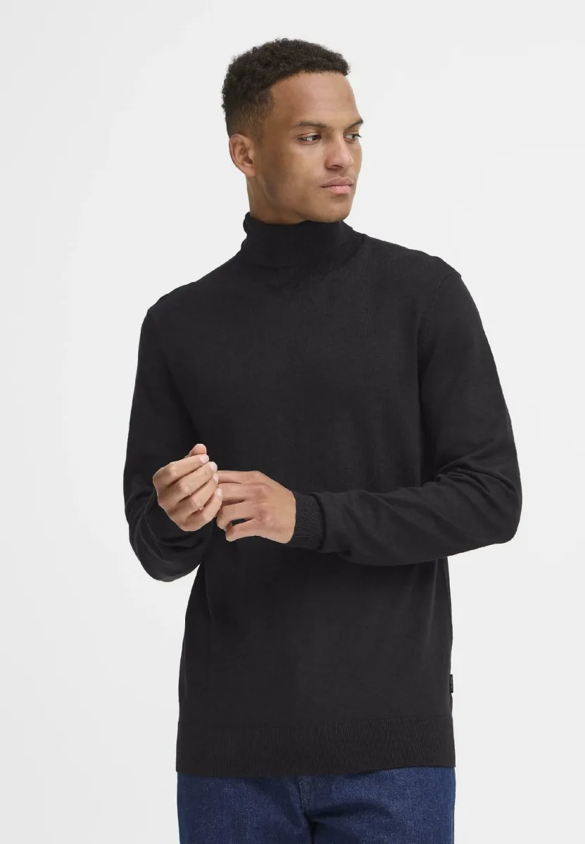 BHDAN ROLLNECK - Strickpullover - black