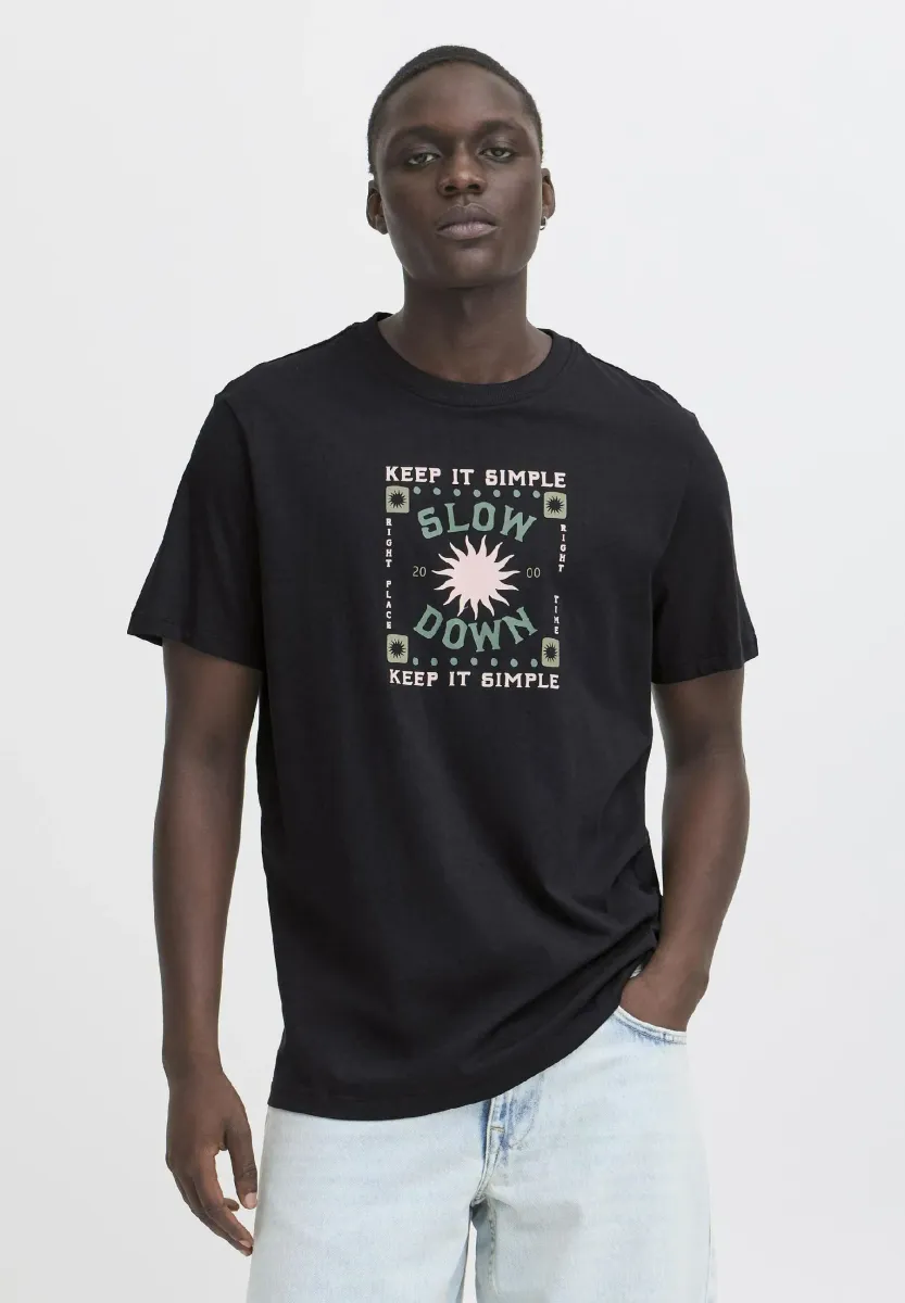 BHJOEY - T-Shirt print - black