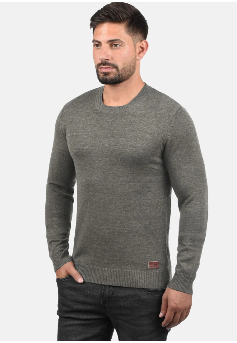 BHLars - Strickpullover - light grey
