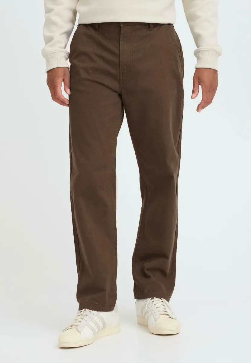 BHNATAN WIDE LEG RELAXED FIT - Chino - brown