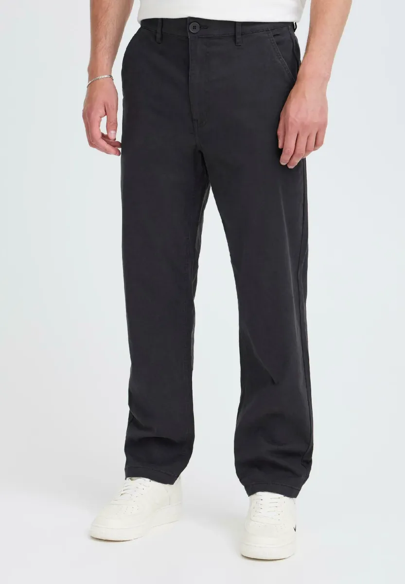 BHNATAN WIDE LEG RELAXED FIT - Chino - dark navy blue