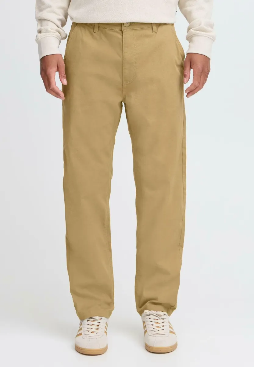 BHNATAN WIDE LEG RELAXED FIT - Chino - sand brown