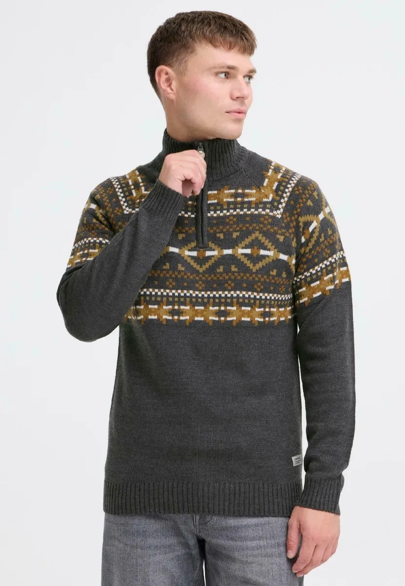 BHNILO - Strickpullover - charcoal mix