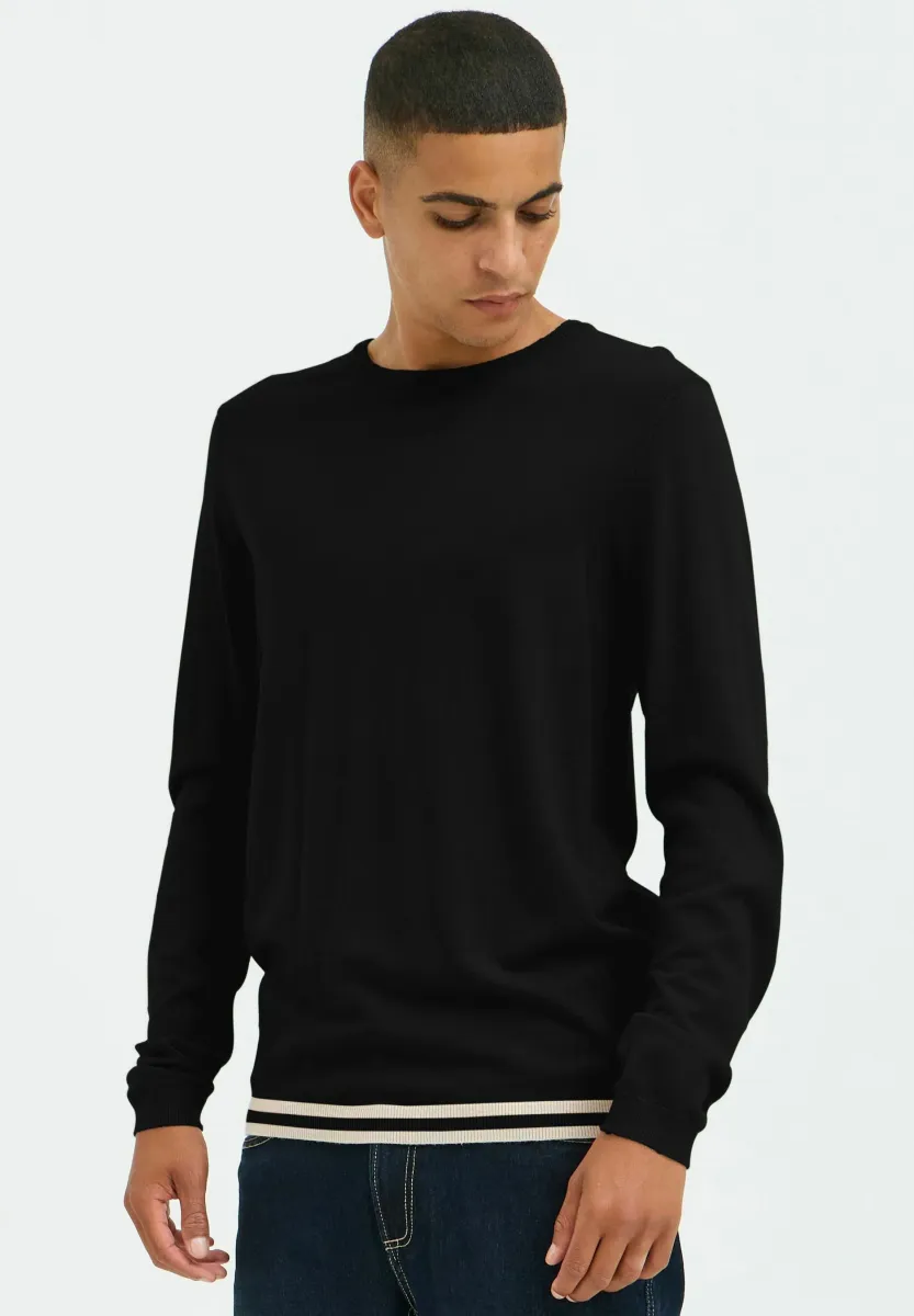 BHPULLOVER - Strickpullover - black