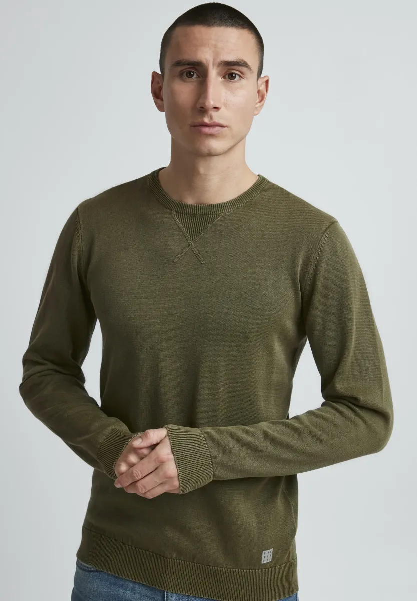 BHPULLOVER - Strickpullover - olive night
