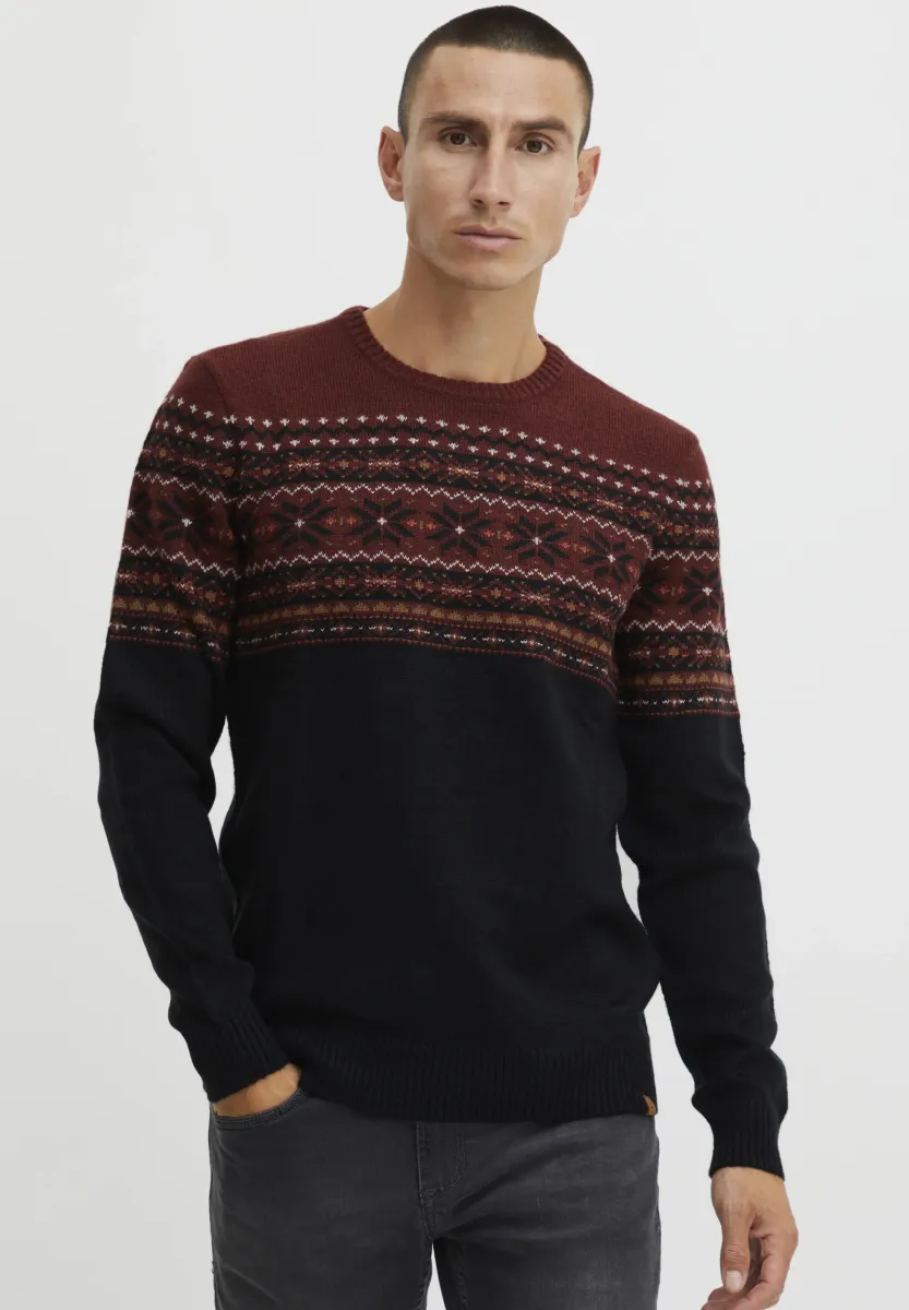 BHTJERIK - Strickpullover - black