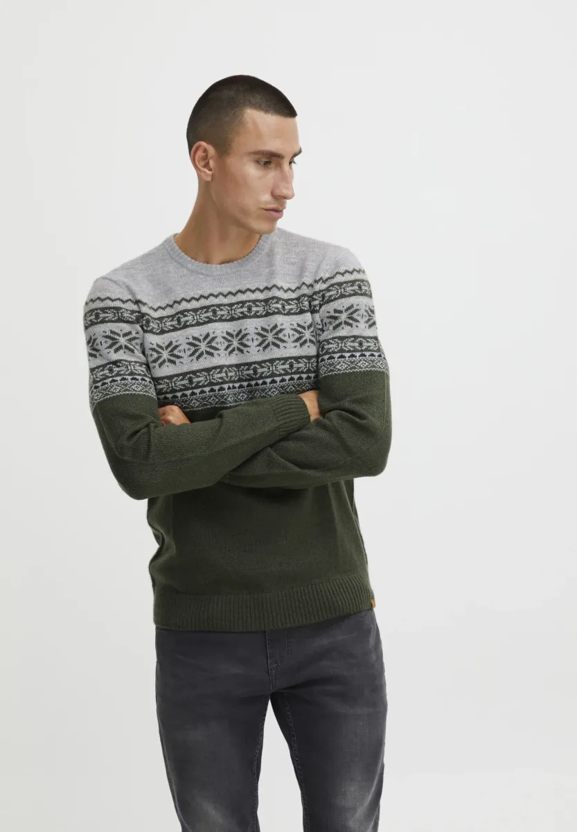 BHTJERIK - Strickpullover - deep depths