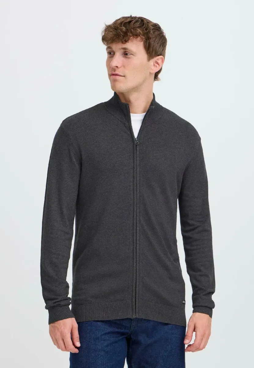 BHWEBE - Strickjacke - charcoal mix