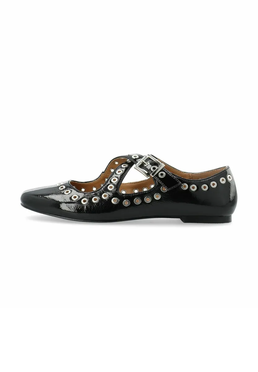 BIALILJA CROSS MARY JANE STUDDED - Riemchenballerina - blackpatent