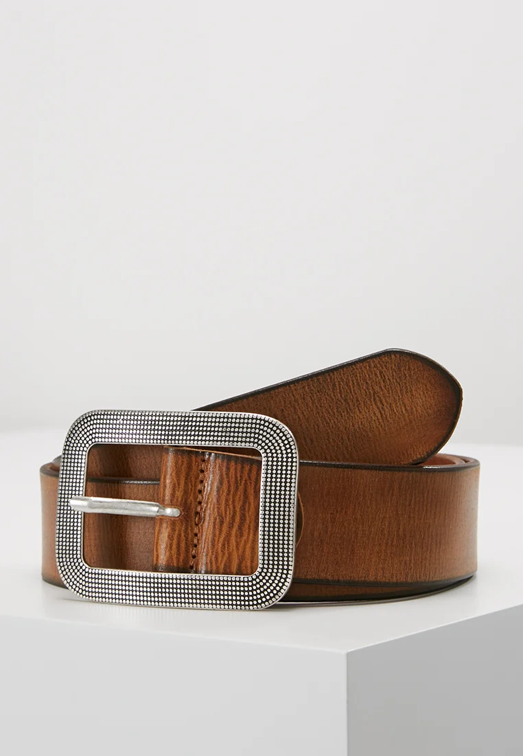 BIG BUCKLE MIDNIGHT BELT - Gürtel - cognac