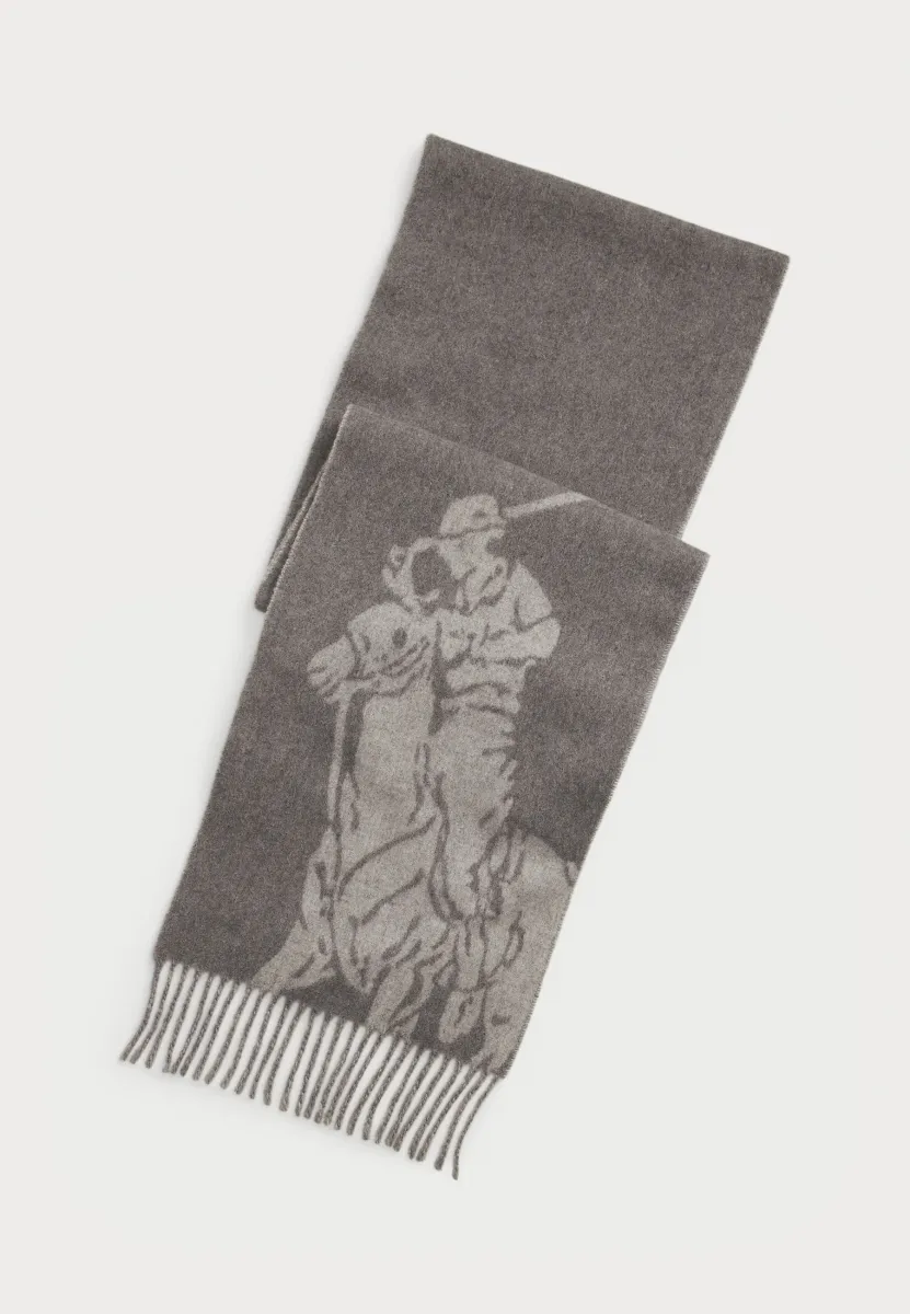 BIG PONY WOOL-BLEND SCARF - Schal - grey