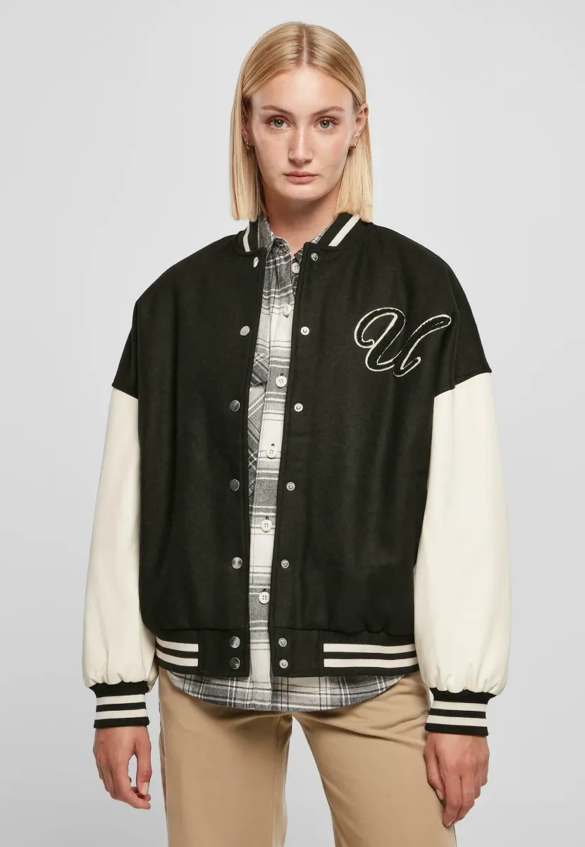 BIG U COLLEGE  - Bomberjacke - black palewhite