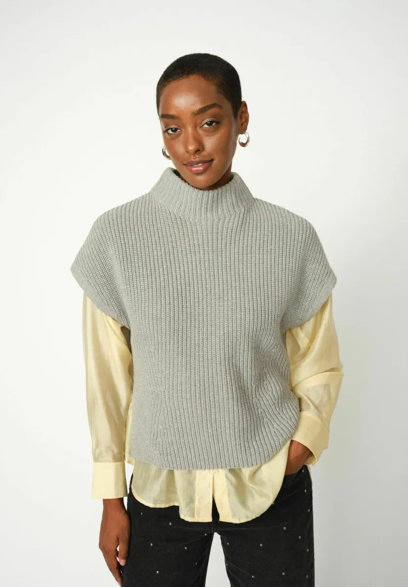 BIOLA BINE - T-Shirt basic - grey melange