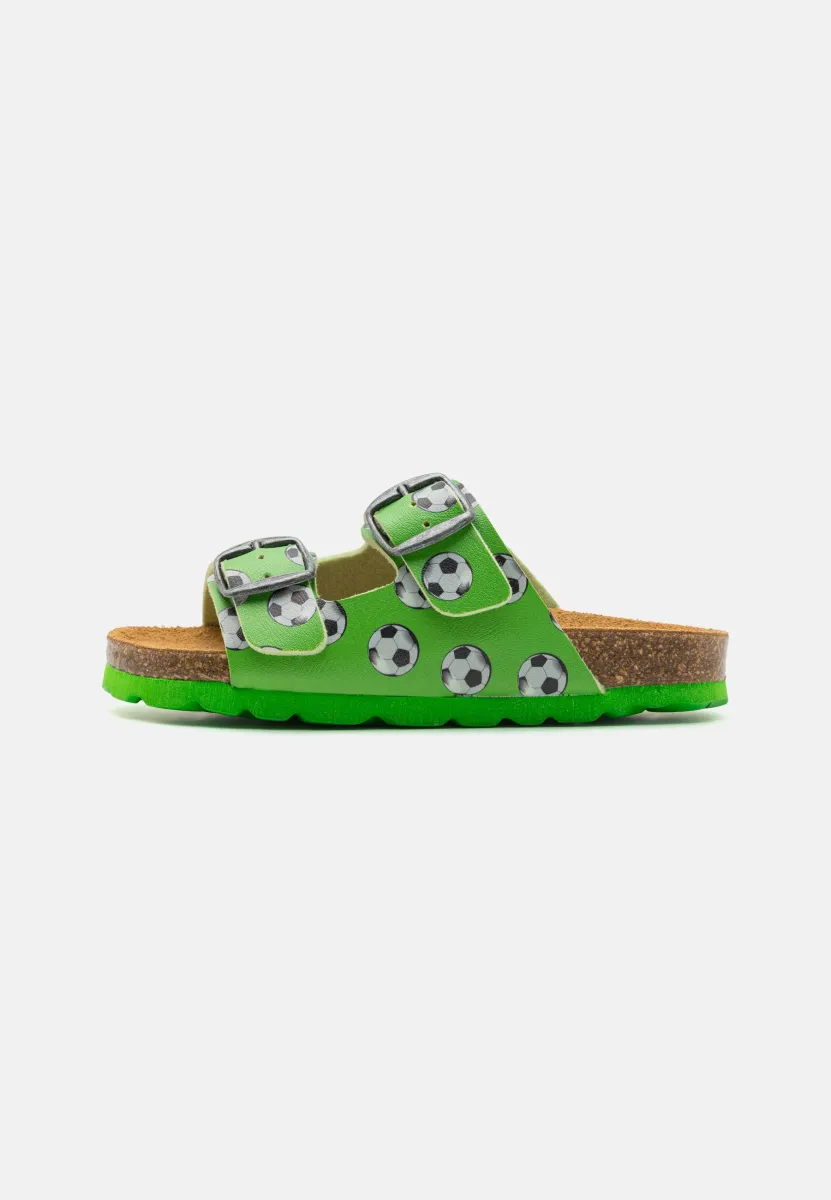 BIOLINE UNIVERSE SOCCER UNISEX - Pantolette flach - green