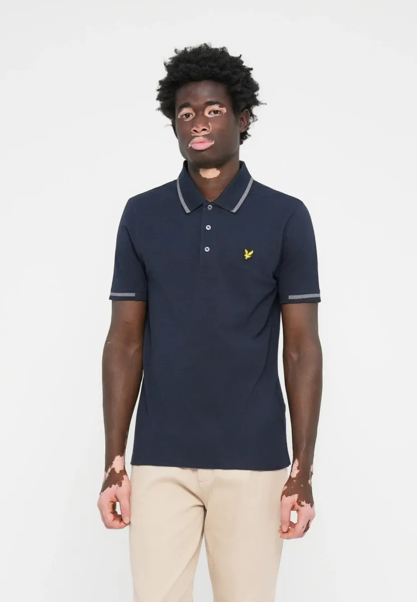BIRDSEYE TIPPED  - Poloshirt - dark navy/ash lilac