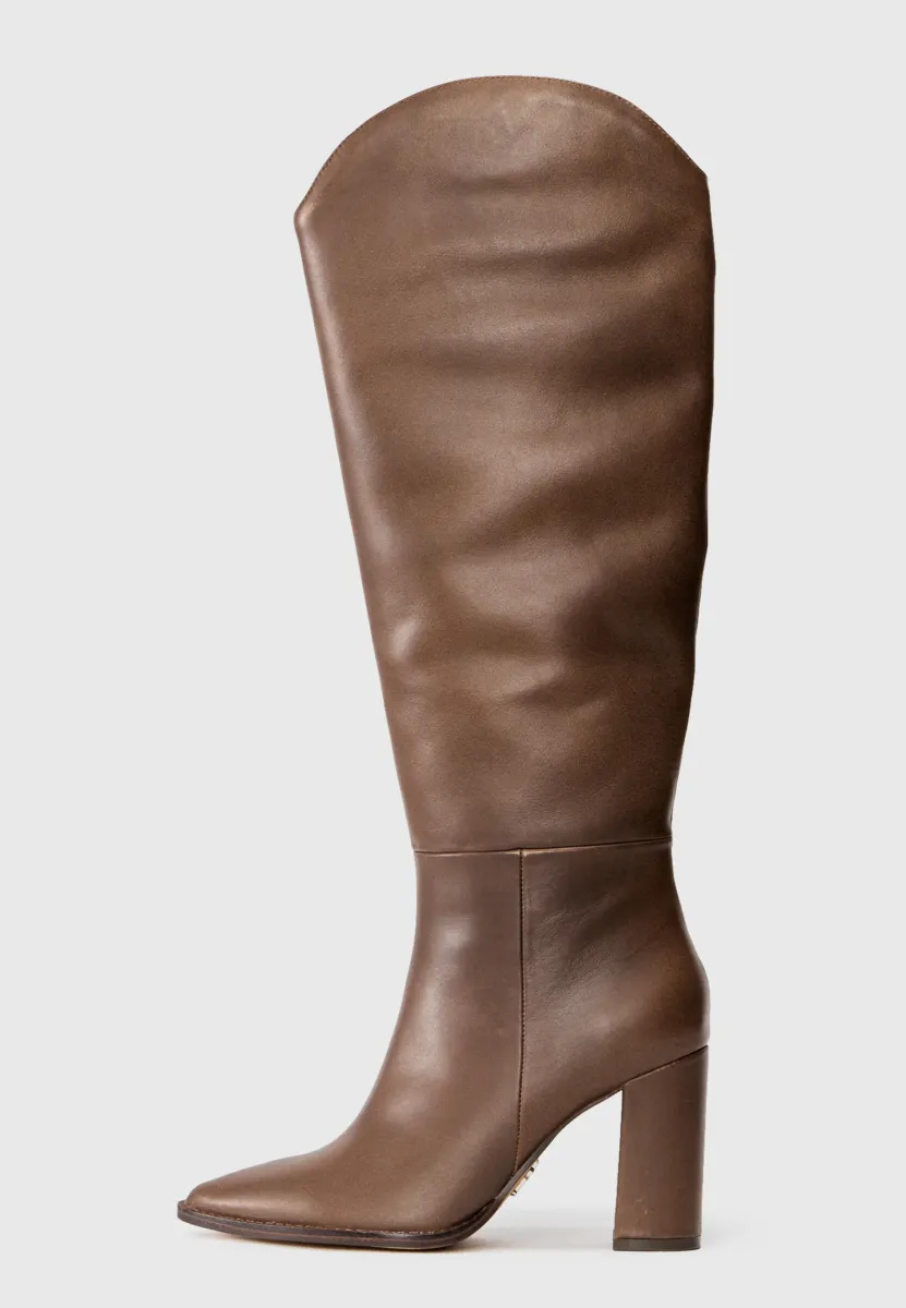 BIXBY - High Heel Stiefel - brown