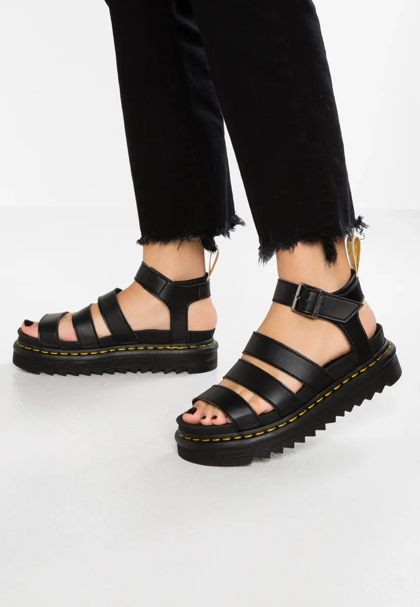BLAIRE - Plateausandalette - black felix