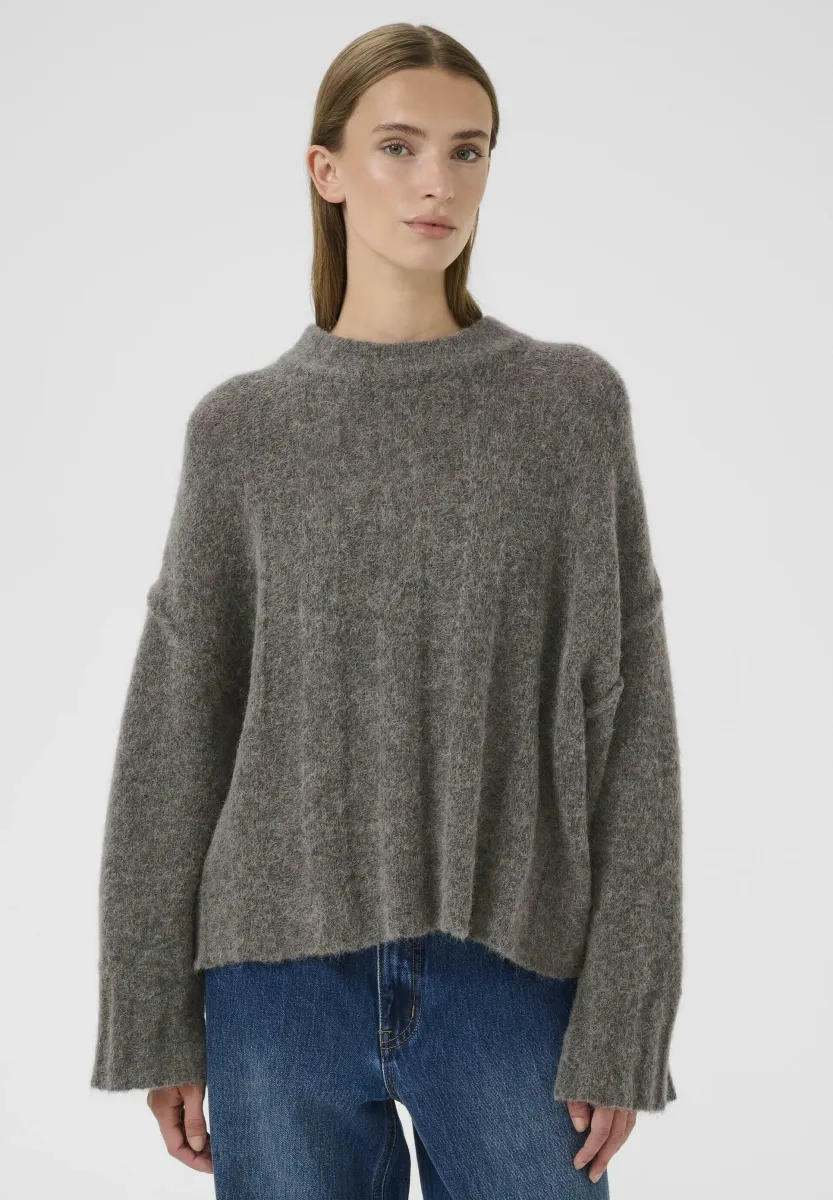 BLAKE LARA ONECK - Strickpullover - dark gray melange