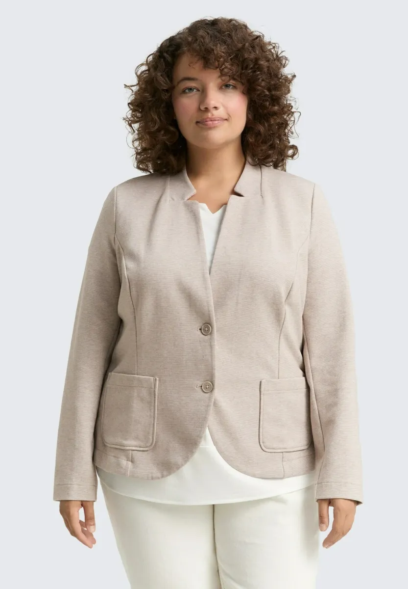 Blazer - soft taupe melange