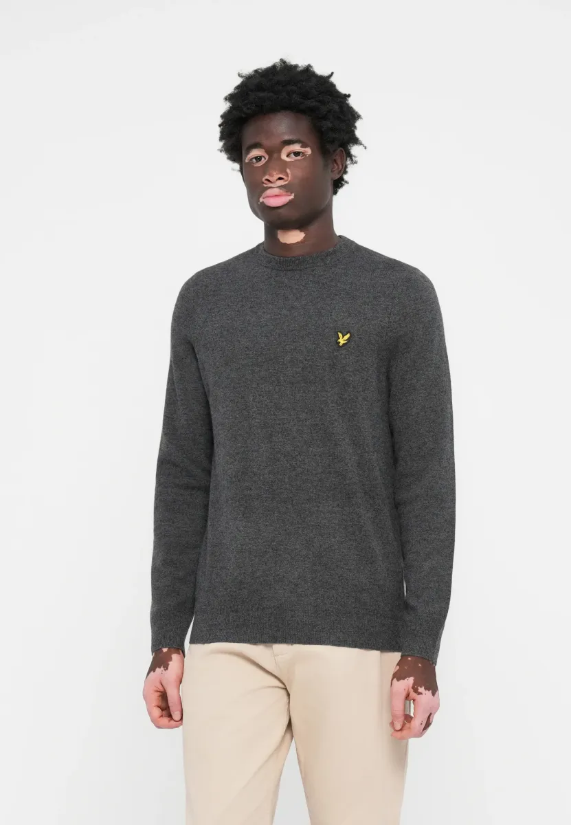 BLEND CREW NECK - Strickpullover - charcoal marl