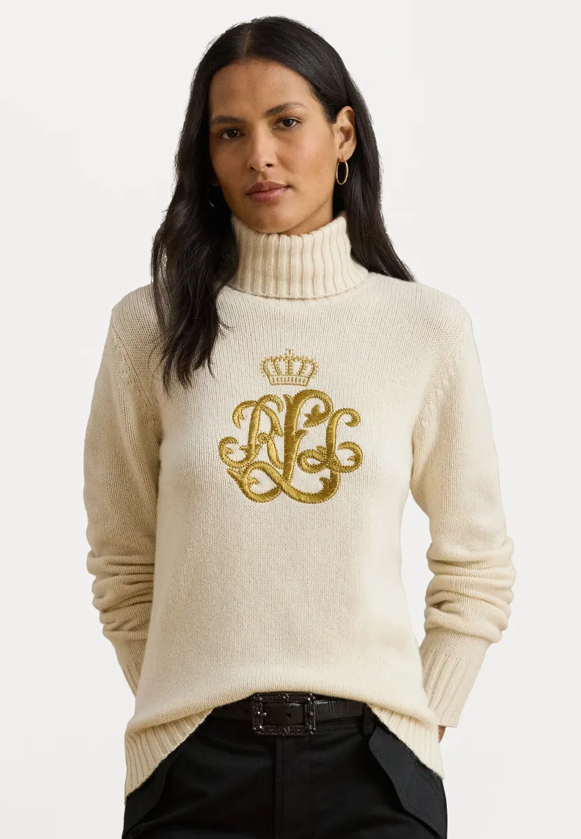 BLEND TURTLENECK - Strickpullover - mascarpone cream
