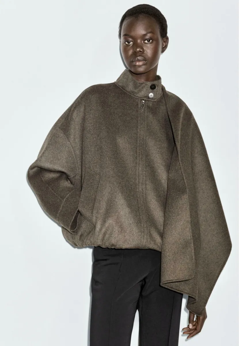 BLEND WITH SCARF  - Bomberjacke - grey