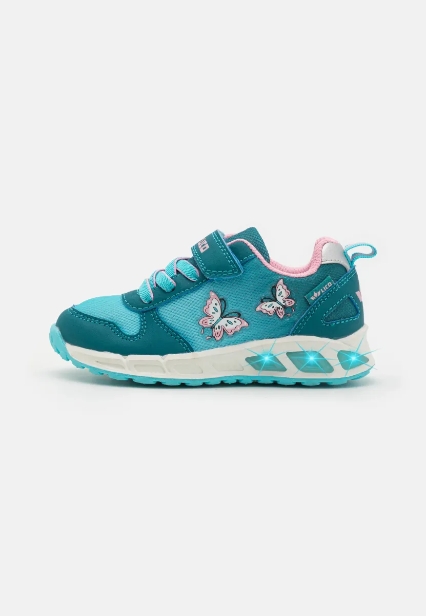 BLINKY GIRL - Sneaker low - petrol/turquoise/rose
