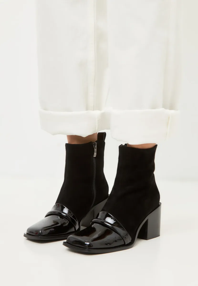 BLOCK HEEL - Stiefelette - black