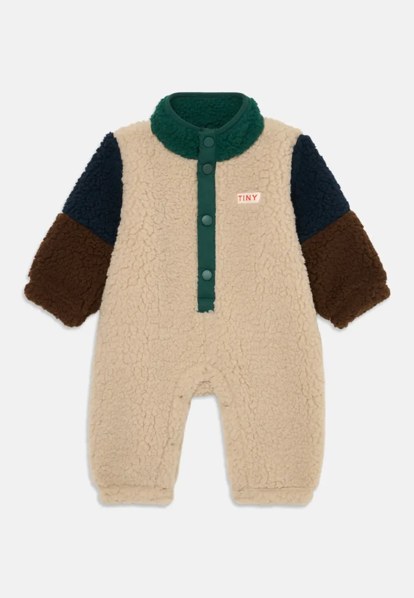 BLOCK POLAR ONE PIECE UNISEX - Jumpsuit - dark green