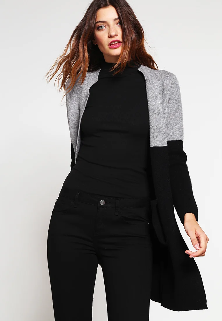 BLOCK - Strickjacke - noir/gris