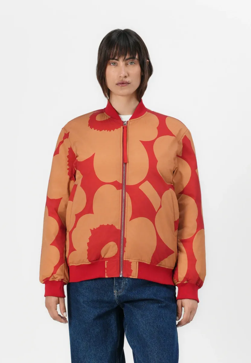BLOSSA - Bomberjacke - red/brown