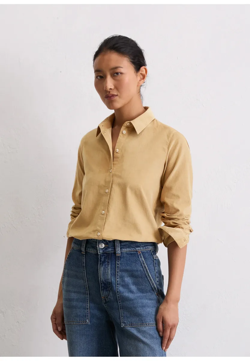 BLOUSE COLLAR LONG SLEEVE SOLID - Hemdbluse - pure sand