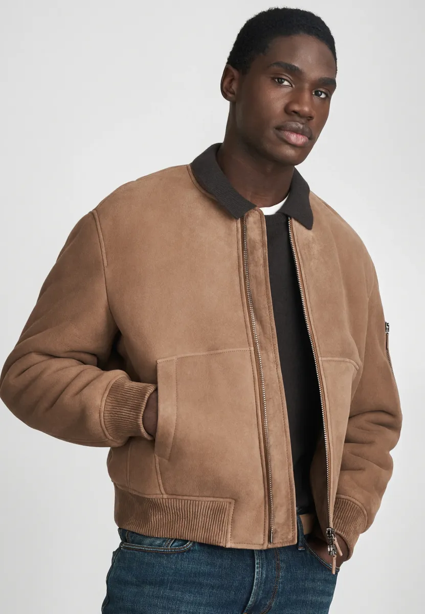 BLOUSON JACKET - Bomberjacke - cognac